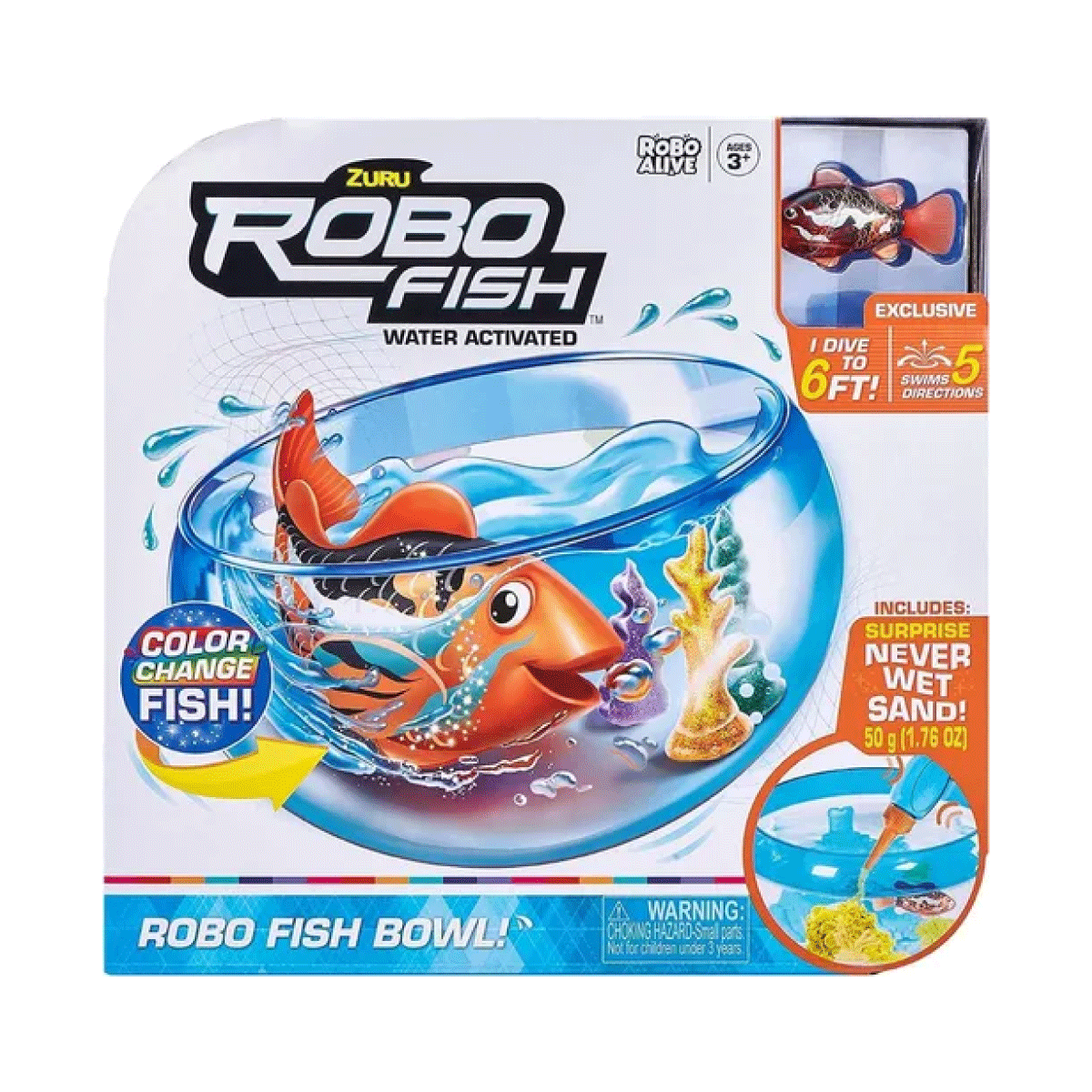 Robo Fish Set Pecera Con Pez Robotico Shine