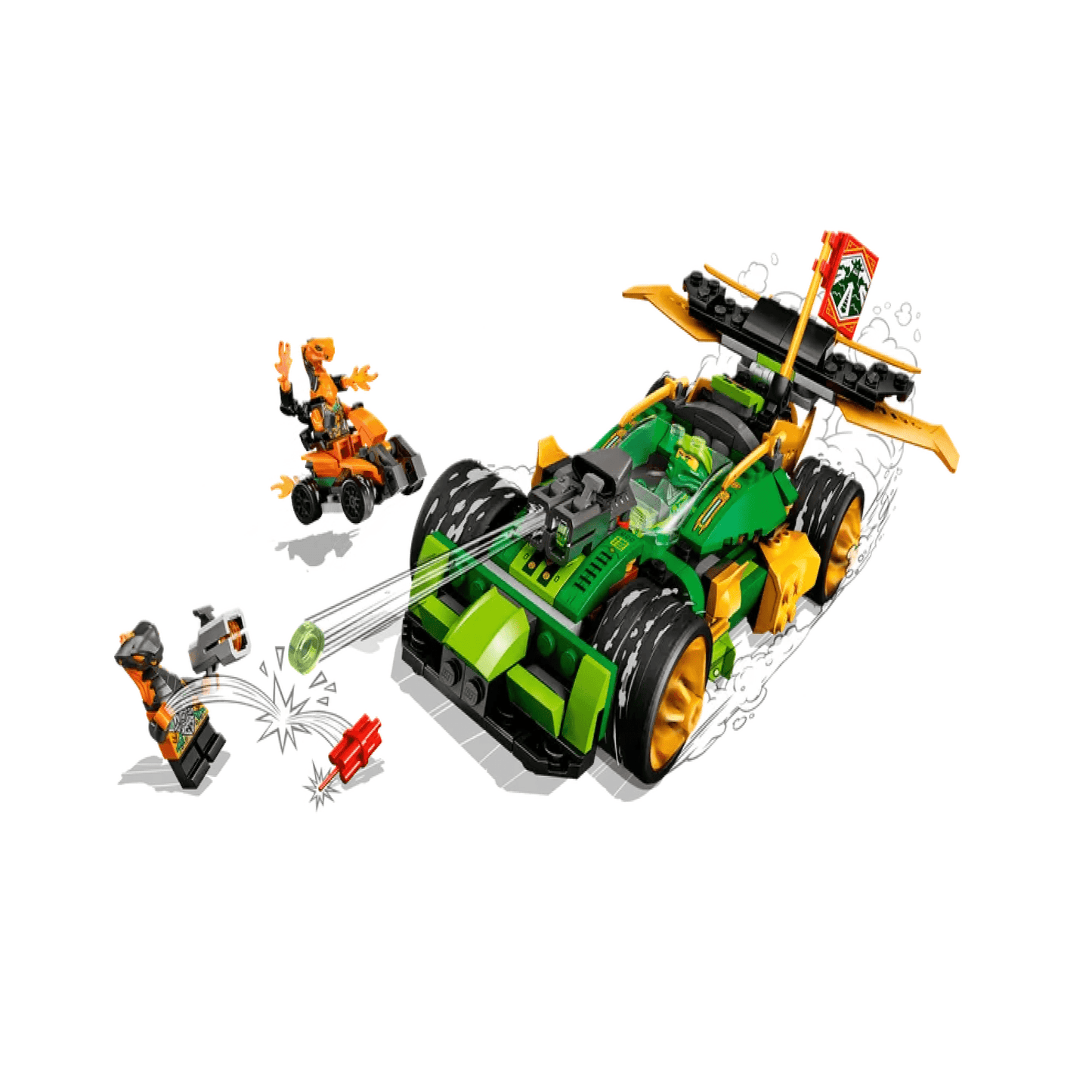 Lego Ninjago Auto Deportivo EVO de Lloyd