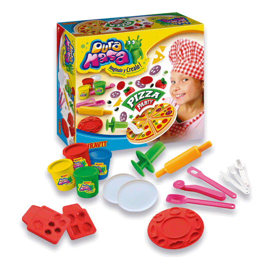 Juego De Masa Infantil Pizza Party Duravit  Masas Toys
