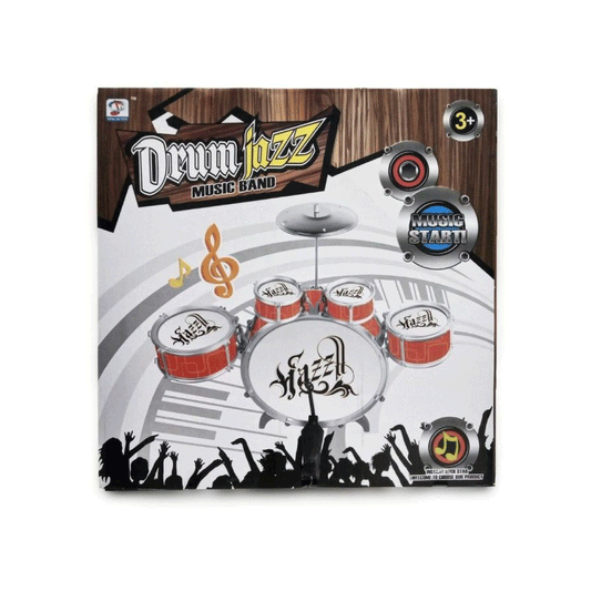 Drum Jazz Batería Infantil Con Platillo Y Banquito