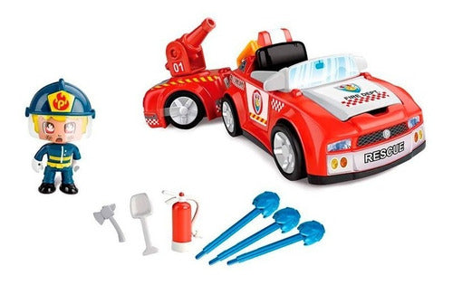 Pinypon Action Auto Bombero Con Figura