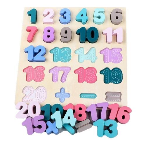 Rompecabezas Infantil Números Alfabeto Didáctico