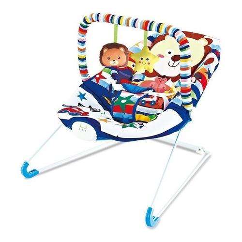 Silla Mecedora Animales Azul Con Sonido Y Vibración