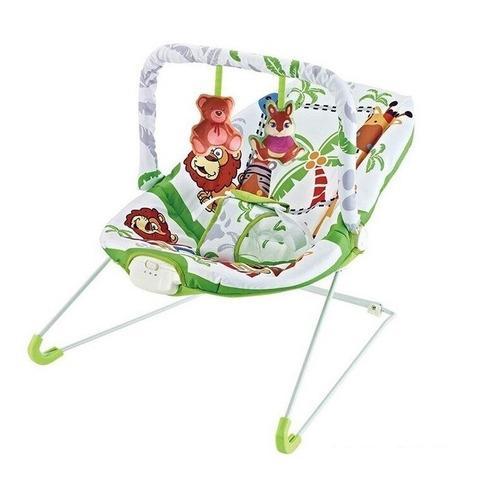 Silla Mecedora Animales Verde Con Sonido Y Vibración