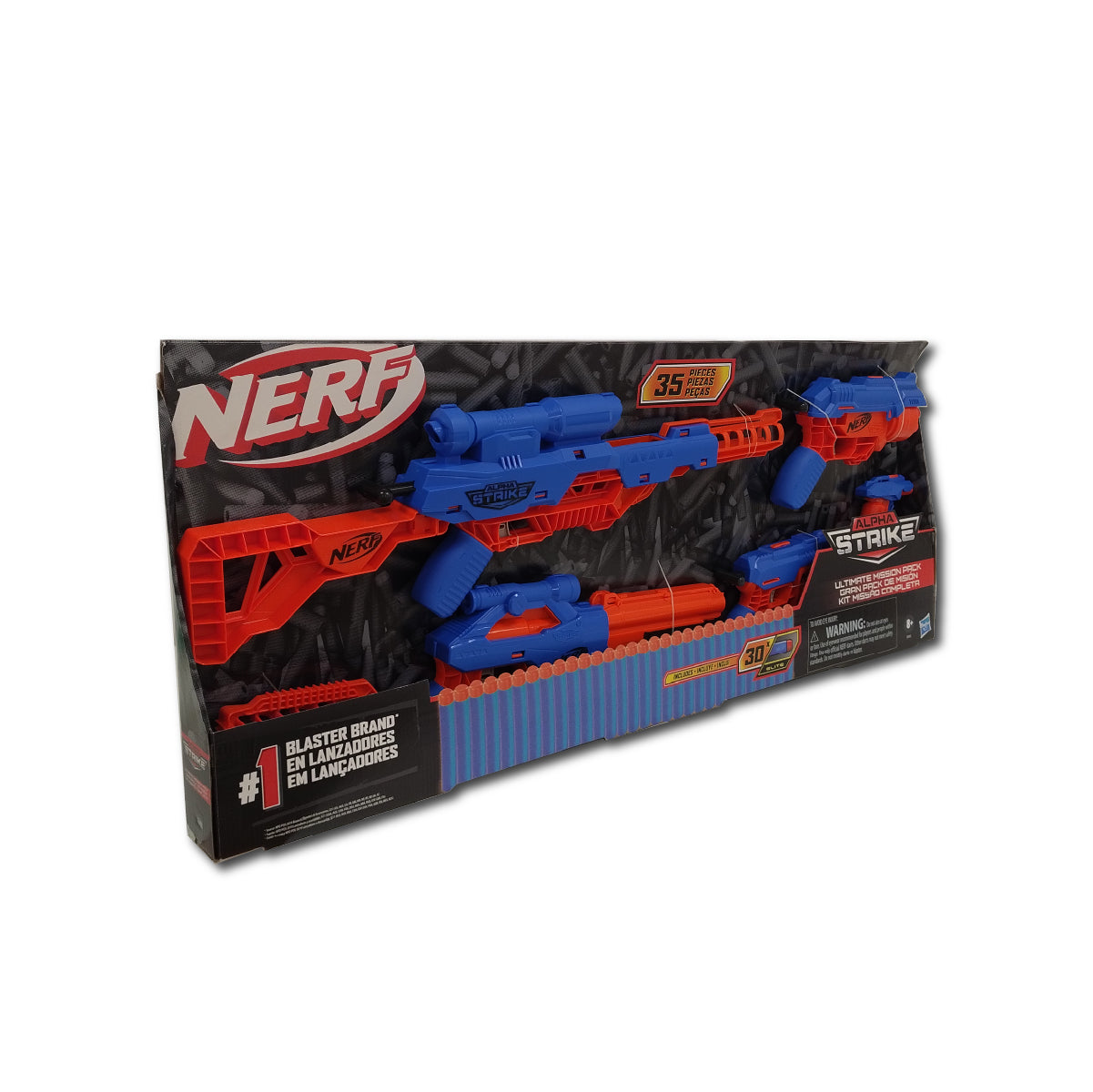 Pistola Hasbro Nerf Alphastrike Ultimate Mission Pack MonoCoco