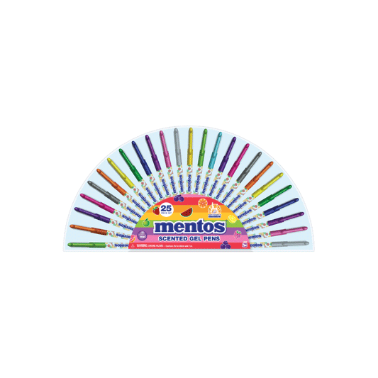 Set De Lapiceras De Gel Perfumado X25 Mentos