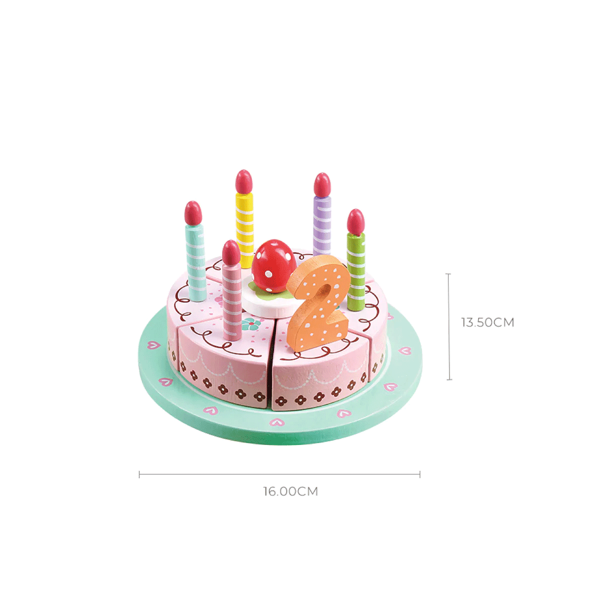Torta De Cumpleaños Con Abrojo Madera