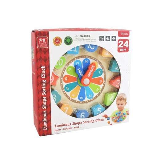 Reloj Clasificador Con Encastre Madera