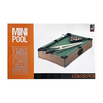 Juego de Mesa Mini Pool Rave
