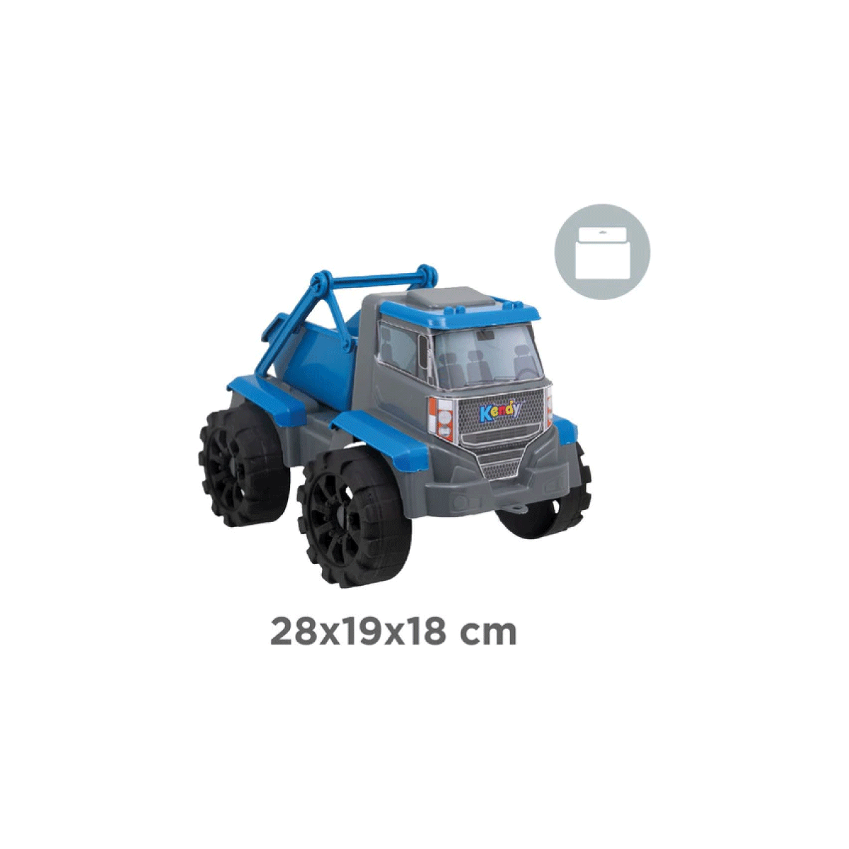 Camión De Juguete Forte Recolector Azul Kendy