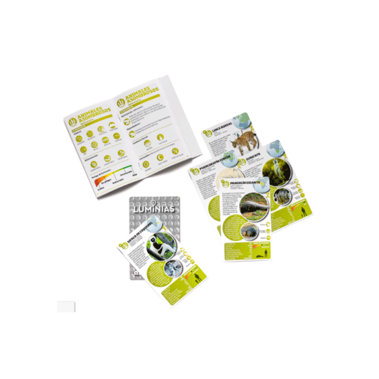 Animales Asombrosos - Juego de Cartas Enciclopédico Luminias