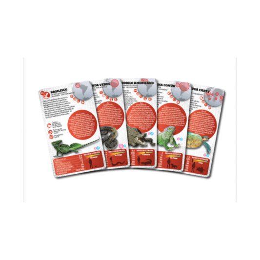 Reptiles - Juego de Cartas Enciclopédico Luminias