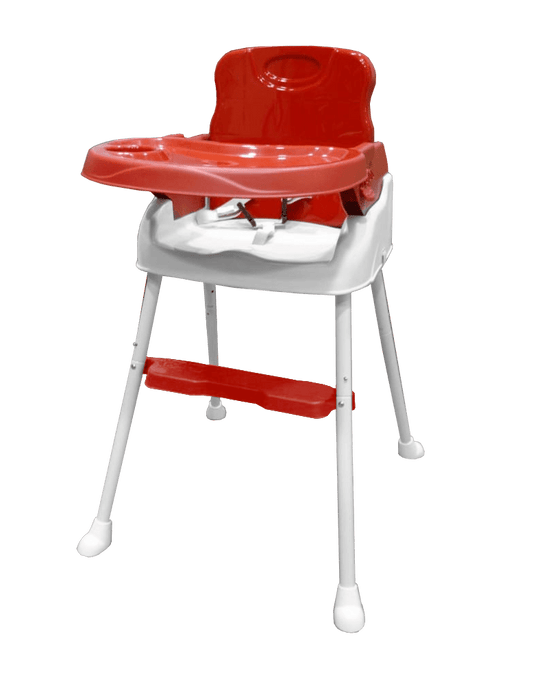 Silla Ok Baby de Comer Plegable 3EN1 Rojo Blanco
