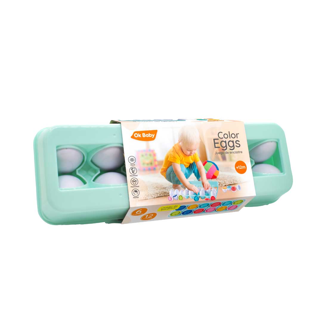 Juego de Encastre Ok Baby Colors Eggs 