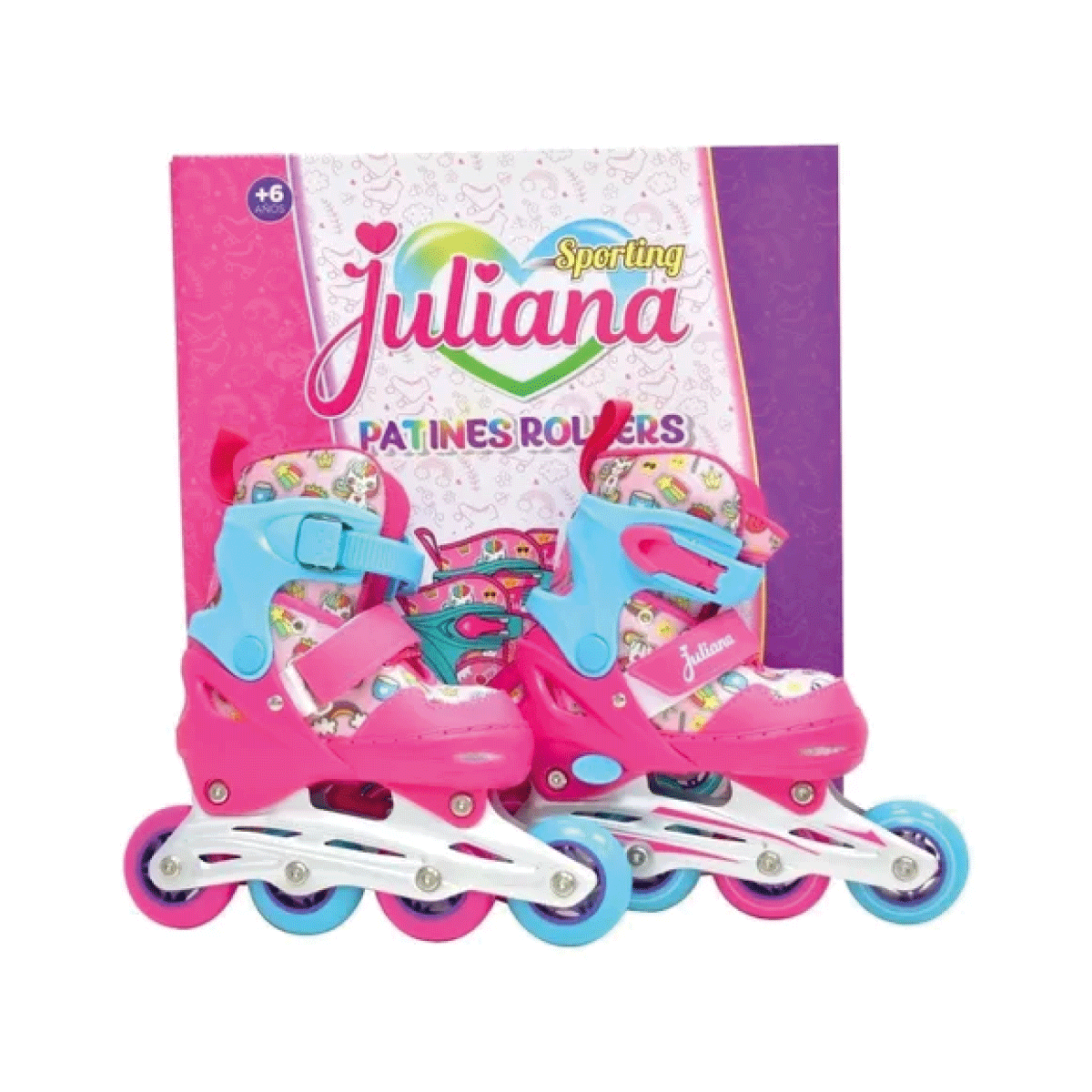Juliana Sporting Set Rollers Extensibles Con Protecciones