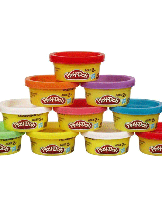 Juego De Masa Mini Potes x 10 En Tubo Play Doh