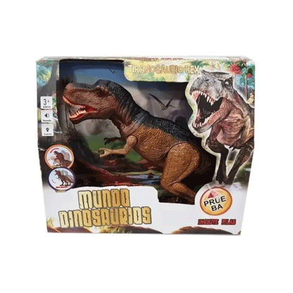 Dinosaurio Juguete T Rex Grande Luz Sonido Movimiento Pilas