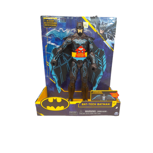 Figura Bat-tech Dc Batman 30 Cm Incluye Alas