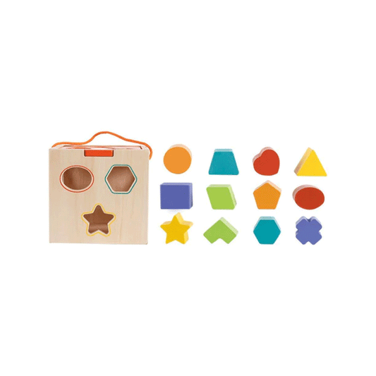 Cubo De Encastre Formas Madera