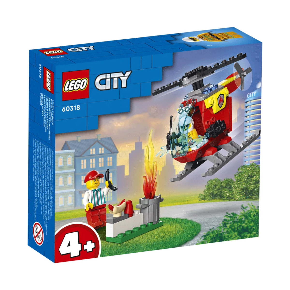HELICÓPTERO DE BOMBEROS LEGO CITY